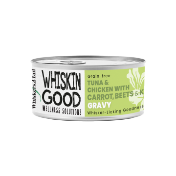 WhiskinGood Wellness Solutions Tuna & Chic w/Carrot, Beets & Kale Gravy 70g